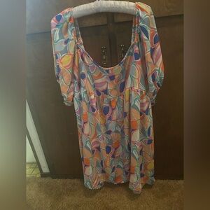 Eye Candy Multicolor Baby Doll Floral Dress❤️